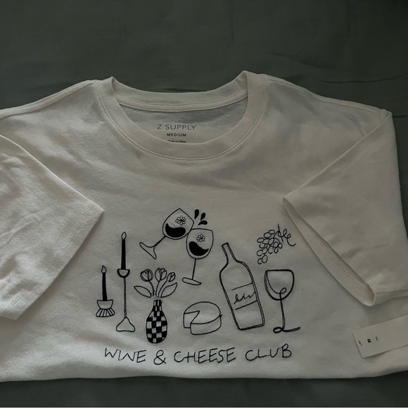 Z Supply Cream Graphic Tee - Short Sleeve - Picture 2 of 3